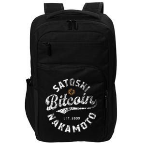 Bitcoin Satoshi Nakamoto Est 2009 Crypto Blockchain Wallet Impact Tech Backpack