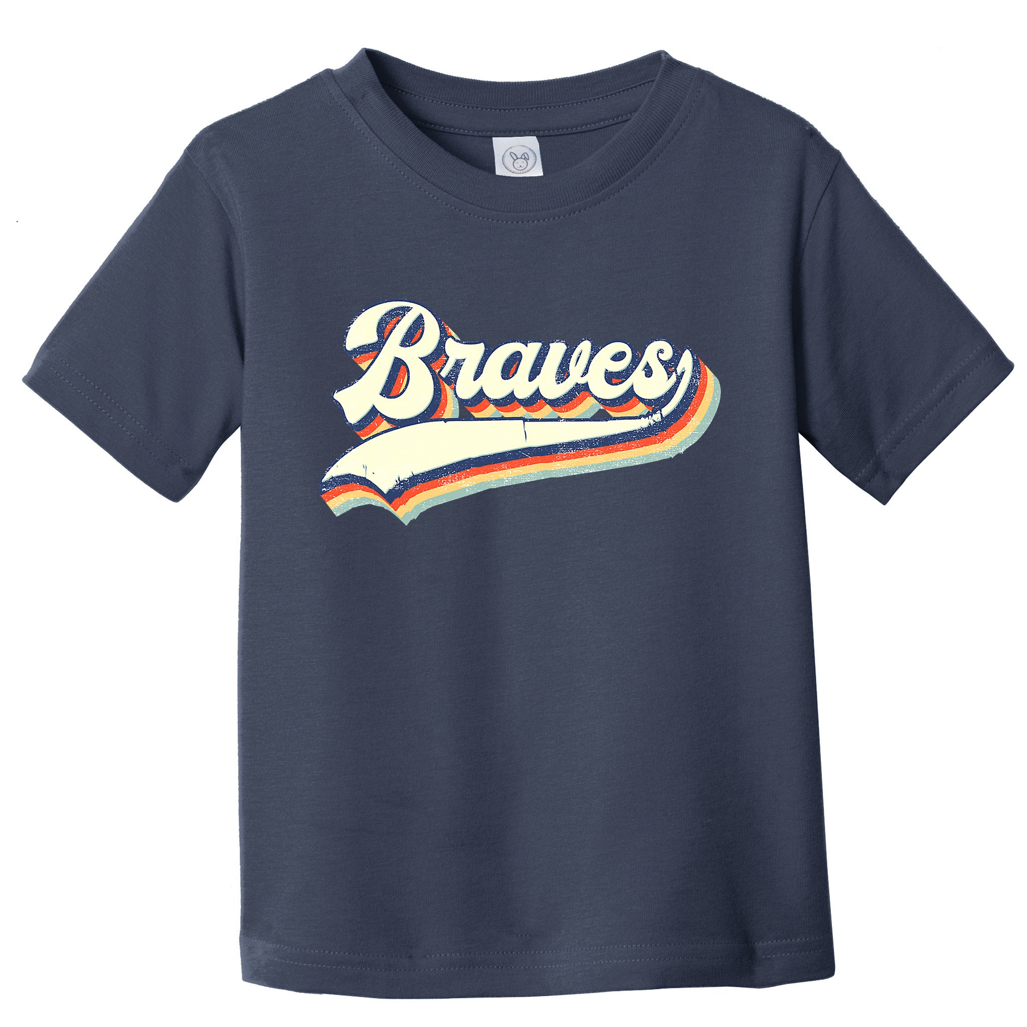 Braves Sports Name Vintage Retro Girl Boy Toddler T-Shirt