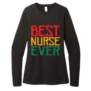 Black Strong Nurse Afro Love Melanin African American Womens CVC Long Sleeve Shirt