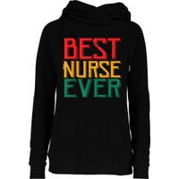 Black Strong Nurse Afro Love Melanin African American Womens Funnel Neck Pullover Hood