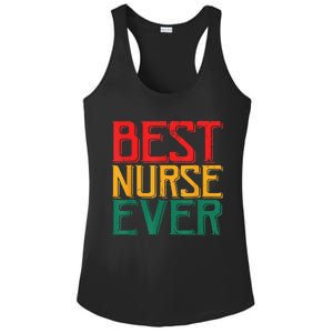 Black Strong Nurse Afro Love Melanin African American Ladies PosiCharge Competitor Racerback Tank