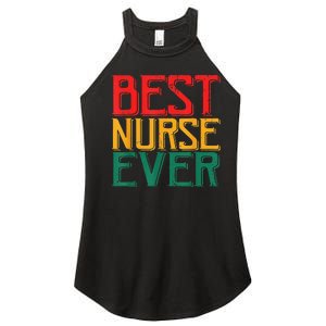 Black Strong Nurse Afro Love Melanin African American Women's Perfect Tri Rocker Tank