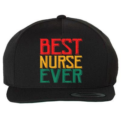 Black Strong Nurse Afro Love Melanin African American Wool Snapback Cap