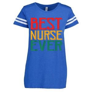 Black Strong Nurse Afro Love Melanin African American Enza Ladies Jersey Football T-Shirt