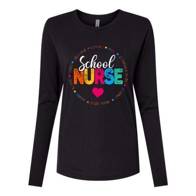 Best School Nurse Ever Appreciation Gift Womens Cotton Relaxed Long Sleeve T-Shirt