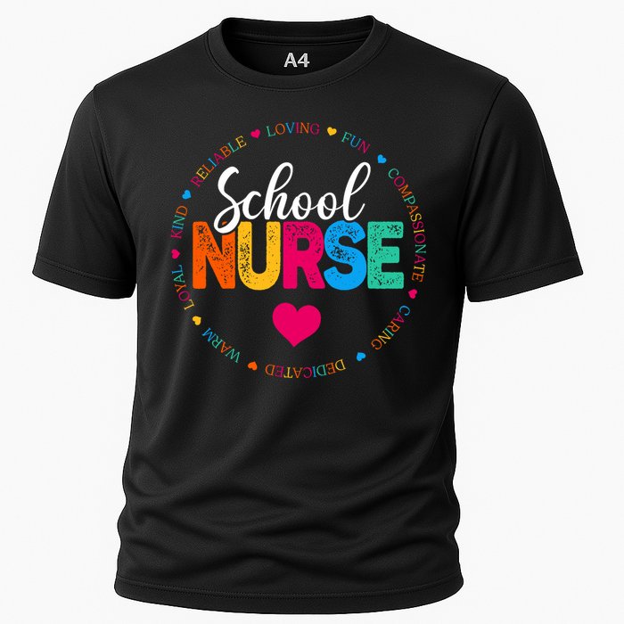 Best School Nurse Ever Appreciation Gift Cooling Performance Crew T-Shirt