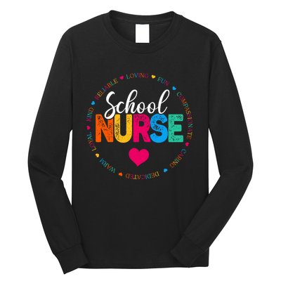 Best School Nurse Ever Appreciation Gift Long Sleeve Shirt