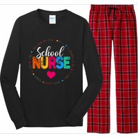 Best School Nurse Ever Appreciation Gift Long Sleeve Pajama Set