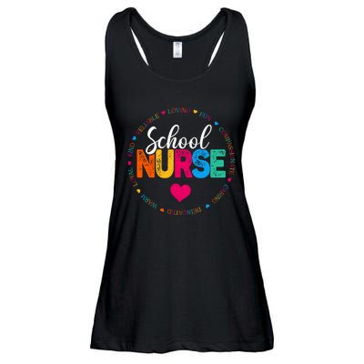 Best School Nurse Ever Appreciation Gift Ladies Essential Flowy Tank