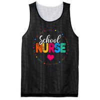 Best School Nurse Ever Appreciation Gift Mesh Reversible Basketball Jersey Tank