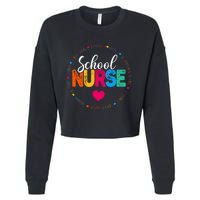 Best School Nurse Ever Appreciation Gift Cropped Pullover Crew