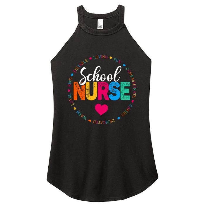 Best School Nurse Ever Appreciation Gift Women's Perfect Tri Rocker Tank