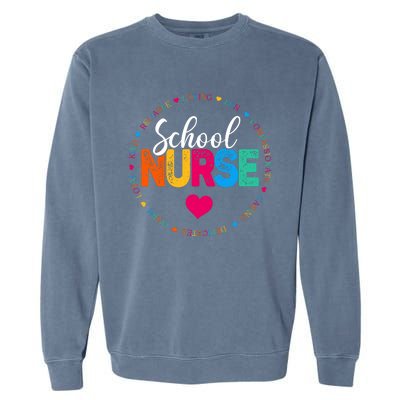 Best School Nurse Ever Appreciation Gift Garment-Dyed Sweatshirt