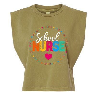 Best School Nurse Ever Appreciation Gift Garment-Dyed Women's Muscle Tee