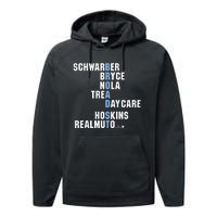 Broad St Names Philadelphia Baseball Performance Fleece Hoodie