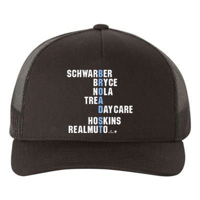 Broad St Names Philadelphia Baseball Yupoong Adult 5-Panel Trucker Hat