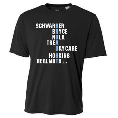 Broad St Names Philadelphia Baseball Cooling Performance Crew T-Shirt