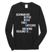 Broad St Names Philadelphia Baseball Long Sleeve Shirt