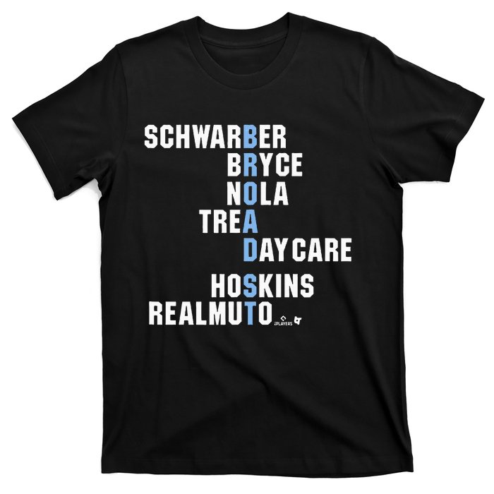 Broad St Names Philadelphia Baseball T-Shirt