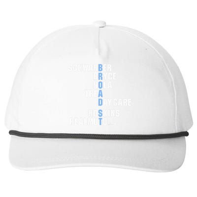 Broad St Names Philadelphia Baseball Snapback Five-Panel Rope Hat