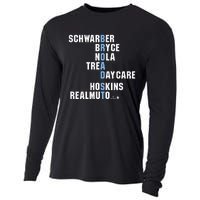 Broad St Names Philadelphia Baseball Cooling Performance Long Sleeve Crew