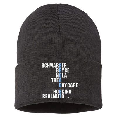 Broad St Names Philadelphia Baseball Sustainable Knit Beanie