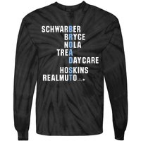 Broad St Names Philadelphia Baseball Tie-Dye Long Sleeve Shirt