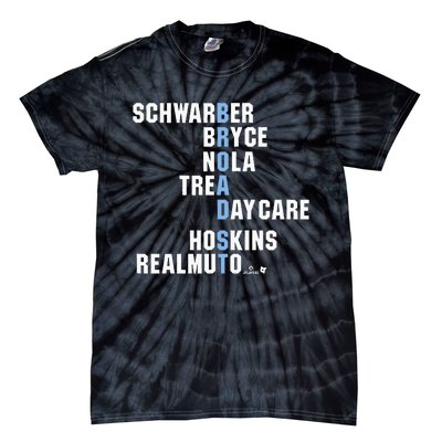 Broad St Names Philadelphia Baseball Tie-Dye T-Shirt