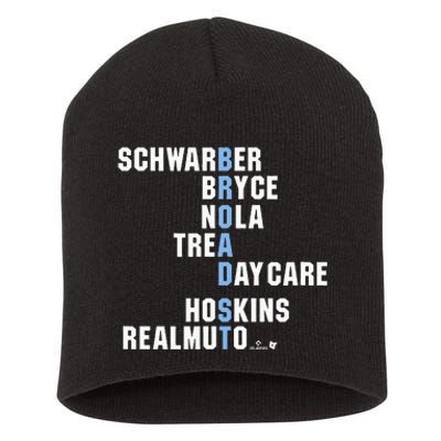 Broad St Names Philadelphia Baseball Short Acrylic Beanie