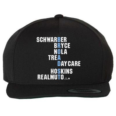 Broad St Names Philadelphia Baseball Wool Snapback Cap