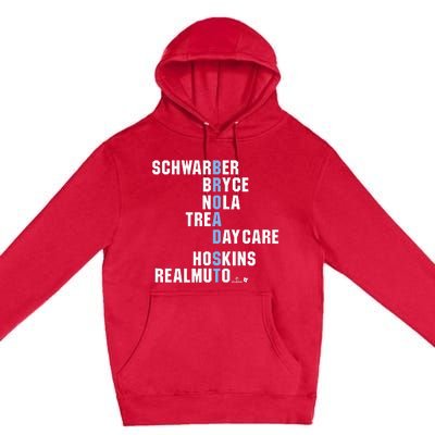 Broad St Names Philadelphia Baseball Premium Pullover Hoodie