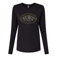 Bourbon Street New Orleans French Quarter Louisiana Est 1718 Womens Cotton Relaxed Long Sleeve T-Shirt