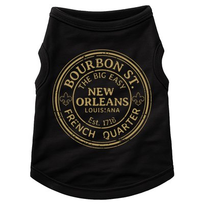 Bourbon Street New Orleans French Quarter Distressed Doggie Tank