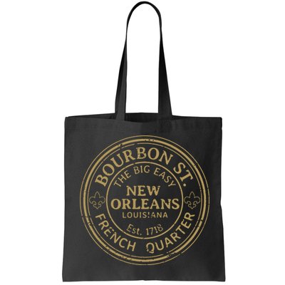 Bourbon Street New Orleans French Quarter Distressed Bag