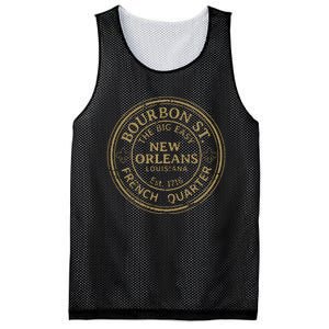 Bourbon Street New Orleans French Quarter Distressed Mesh Reversible Basketball Jersey Tank