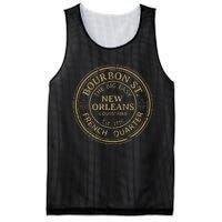 Bourbon Street New Orleans French Quarter Distressed Mesh Reversible Basketball Jersey Tank