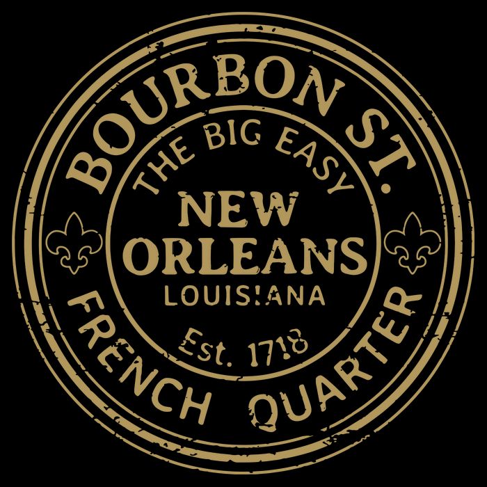 Bourbon Street New Orleans French Quarter Distressed Visor