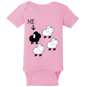 Black Sheepp Of The Family Baby Bodysuit