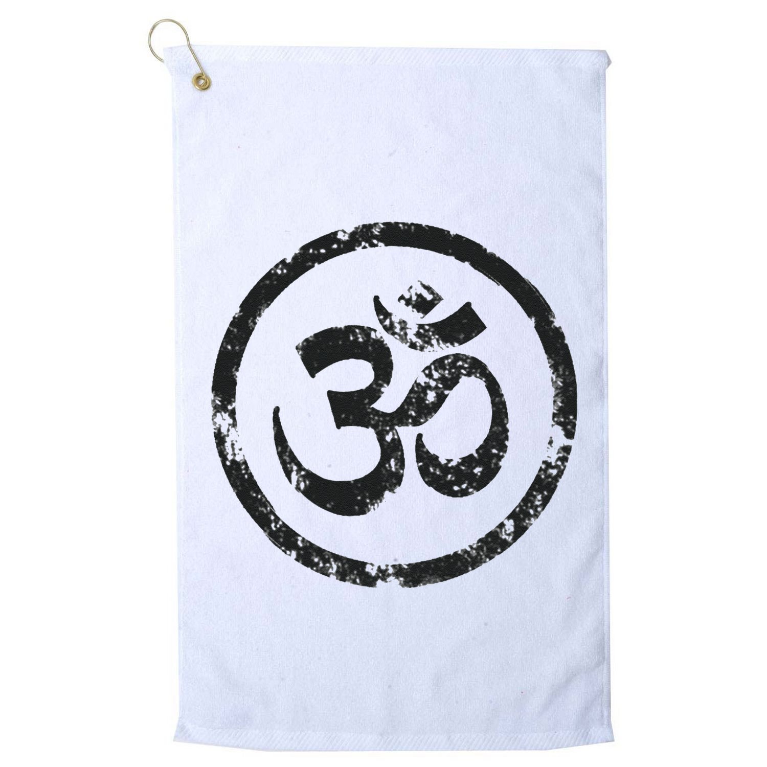 Buddhist Symbol Om Cool Buddhism Yoga Tao Zen Men Women Golf Towel