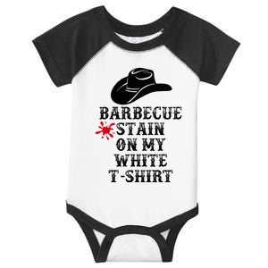 Barbecue Stain On My White Country Western Infant Baby Jersey Bodysuit