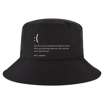 Blue Screen Of Death Bsod Crowdstrike It Outage Bug Meme Cool Comfort Performance Bucket Hat