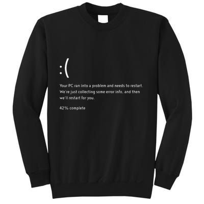 Blue Screen Of Death Bsod Crowdstrike It Outage Bug Meme Sweatshirt