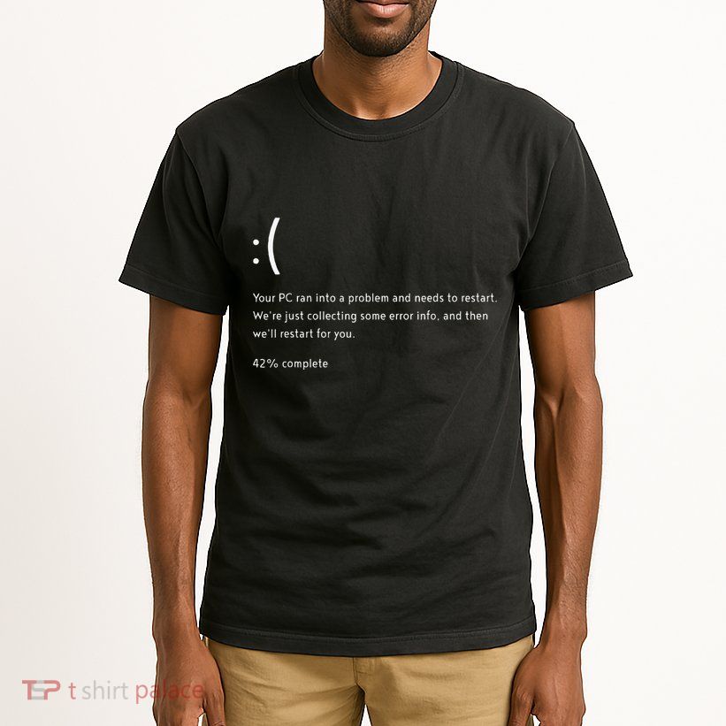 Blue Screen Of Death Bsod Crowdstrike It Outage Bug Meme Tall T-Shirt