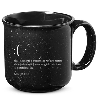 Blue Screen Of Death Bsod Crowdstrike It Outage Bug Meme 15oz Campfire Ceramic Mug