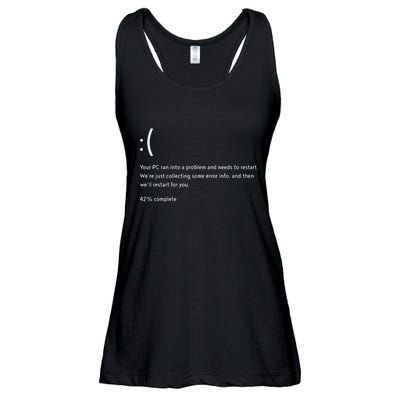 Blue Screen Of Death Bsod Crowdstrike It Outage Bug Meme Ladies Essential Flowy Tank