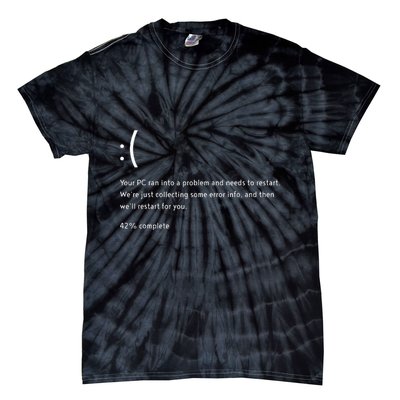 Blue Screen Of Death Bsod Crowdstrike It Outage Bug Meme Tie-Dye T-Shirt