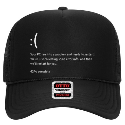 Blue Screen Of Death Bsod Crowdstrike It Outage Bug Meme Trucker Hat
