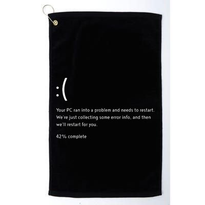 Blue Screen Of Death Bsod Crowdstrike It Outage Bug Meme Golf Towel