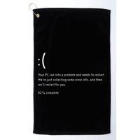 Blue Screen Of Death Bsod Crowdstrike It Outage Bug Meme Golf Towel