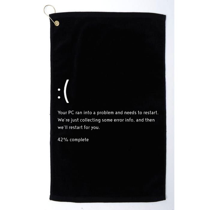 Blue Screen Of Death Bsod Crowdstrike It Outage Bug Meme Golf Towel